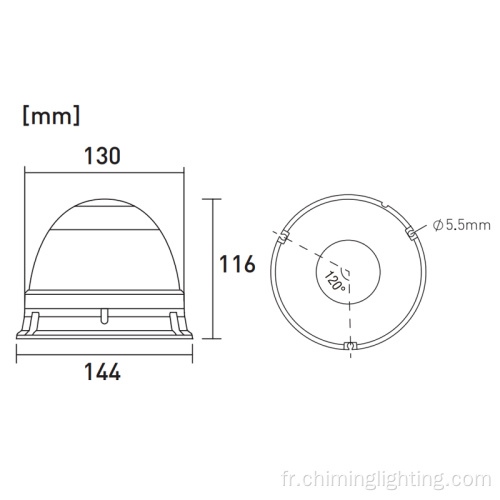 gyrophare extérieur lampe d&#39;avertissement rouge